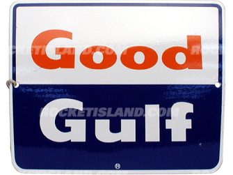 Good Gulf Gasoline Pump Sign