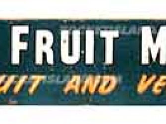 King's Fruit Market Banner Sign